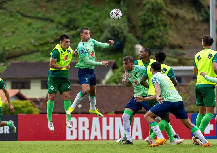 jogo-treino da seleção brasileira masculina sub 23 - vitória de virada sobre Boavista, em 14/01/2024, na Granja Comary