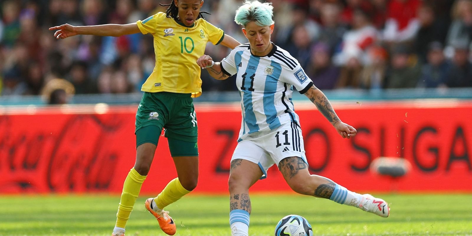 Copa feminina: Argentina e África do Sul empatam em jogo movimentado