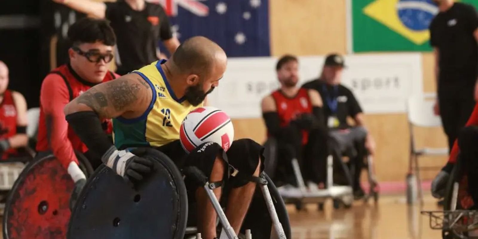 Brasil perde em estreia de qualificatório de rúgbi em cadeira de rodas