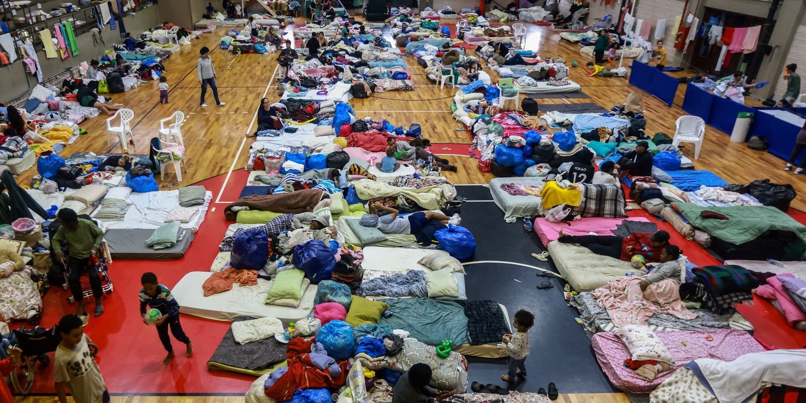 Passa de 700 o número de abrigos temporários no Rio Grande do Sul