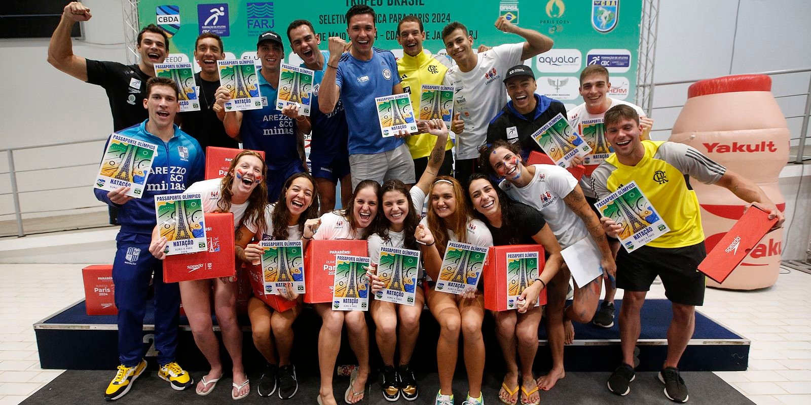 Equipe de natação para os Jogos de Paris contará com 18 atletas